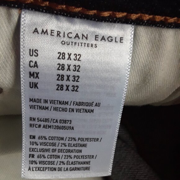 AMERICAN EAGLE 'Next Level Flex Original Straight' Jeans For Men/Boys  NEW - Picture 8 of 12